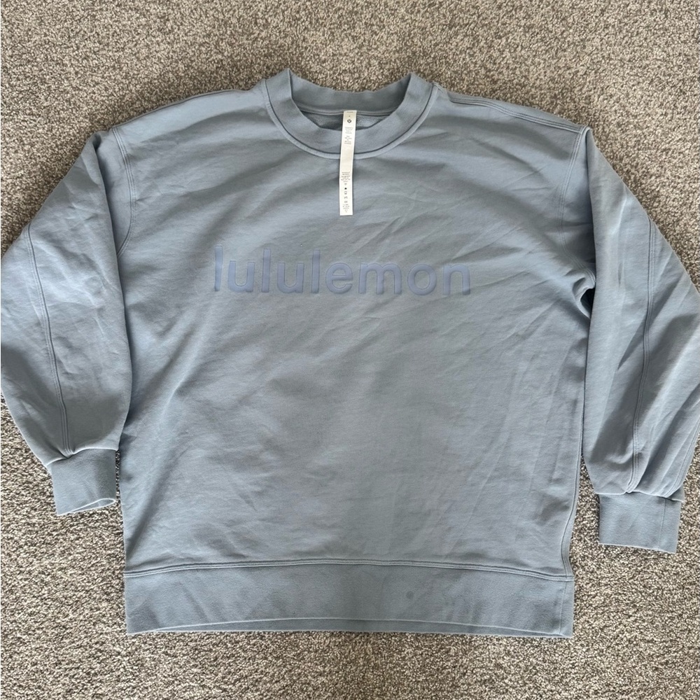 lululemon athletica Woman's Blue Crewneck Sweater